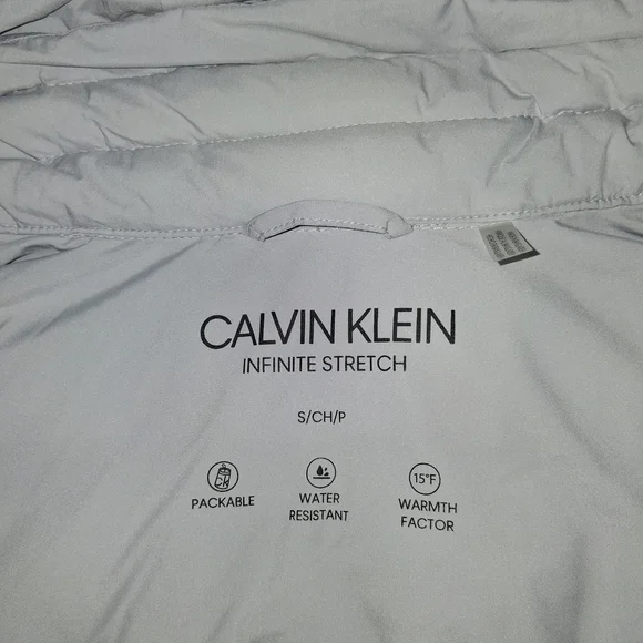 Calvin Klein Women's Soft Gray Puffer Jacket Size S - Picture 2 of 16
